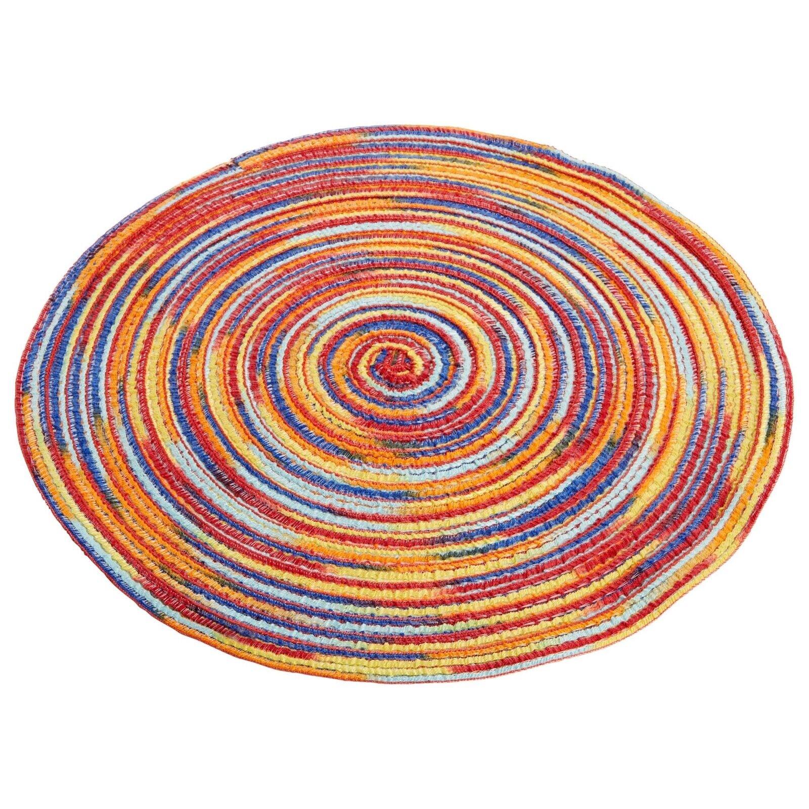 8Pack 15" Rainbow Braided Round Placemats Bed Bath & Beyond 40198526